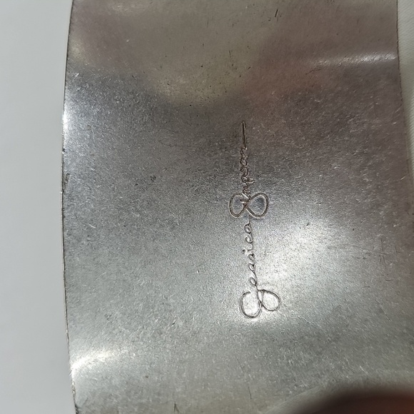 Jessica Simpson ESilver Women's Cuff Bracelet With Wire Scroll Designs - Picture 5 of 6